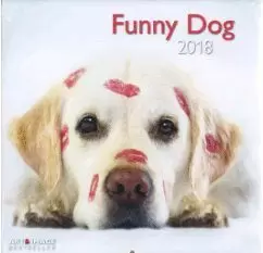 2018 CALENDAR FUNNY DOG 30 X 30