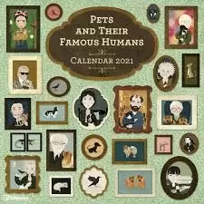 CALENDARIO 2021 PETS AND THEIR FAMOUS HUMANS  NEW  30X30