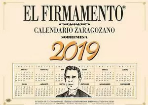 FIRMAMENTO CALENDARIO ZARAGOZANO 2019 SOBREMESA PLANING