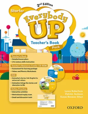 EVERYBODY UP! STARTER. TEACHER'S BOOK W/DVD& ONLINE PRACTICE PACK 2ND EDITION