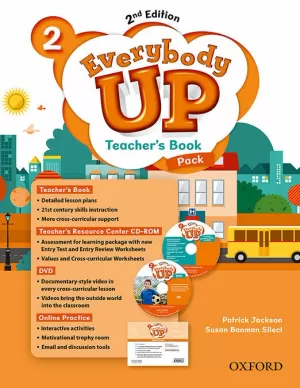 EVERYBODY UP 2 (2ND EDITION). TEACHER'S BOOK WITH DVD, ONLINE PRACTICE & TEST CD