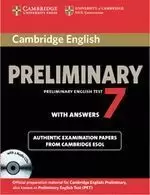 CAMBRIDGE ENGLISH PRELIMINARY 7 STUDENT'S BOOK PACK (STUDENT'S BOOK WITH ANSWERS