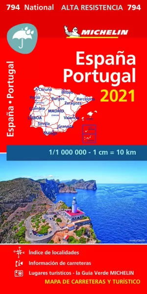 MAPA NATIONAL ESPAÑA PORTUGAL ALTA RESISTENCIA 2021