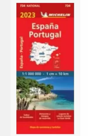 MAPA NATIONAL ESPAÑA - PORTUGAL 2023 (11734)