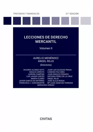 LECCIONES DE DERECHO MERCANTIL II 2023
