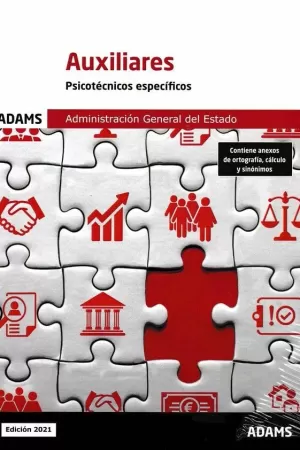 2021 PSICOTÉCNICOS ESPECÍFICOS AUXILIARES DE LA ADMINISTRACIÓN DEL ESTADO. ADAMS