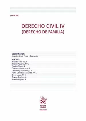 DERECHO CIVIL IV ( DERECHO DE FAMILIA ) 3º EDICION