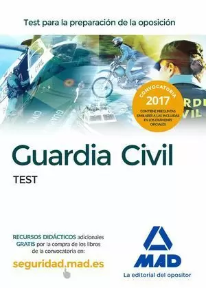 GUARDIA CIVIL. TEST PARA LA PREPARACIÓN DE OPOSICIÓN 2016