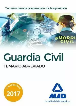 GUARDIA CIVIL. TEMARIO ABREVIADO 2017