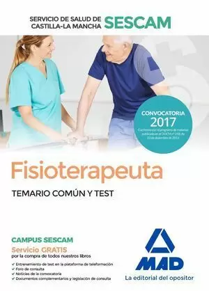 FISIOTERAPEUTA SESCAM TEMARIO COMUN Y TEST 2017 MAD
