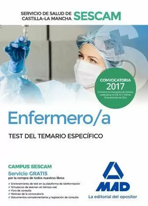 ENFERMERO SESCAM TEST TEMARIO ESPECÍFICO 2017 MAD