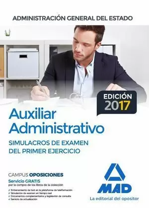 AUXILIAR ADMINISTRATIVO ADMINISTRACION DEL ESTADO 2017. SIMULACROS DE E