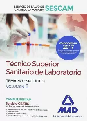 TÉCNICO SUPERIOR SANITARIO DE LABORATORIO DEL SERVICIO DE SALUD DE CASTILLA-LA M