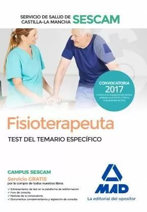 2021 FISIOTERAPEUTA SESCAM TEST TEMARIO ESPECIFICO MAD