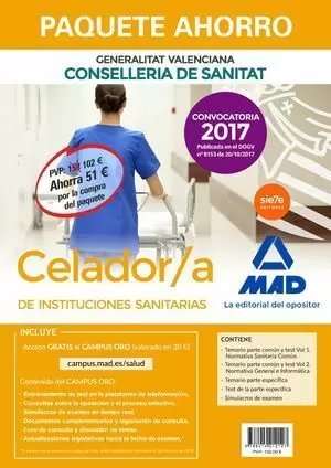 PAQUETE AHORRO CELADOR/A DE INSTITUCIONES SANITARIAS DE LA CONSELLERIA DE SANITA