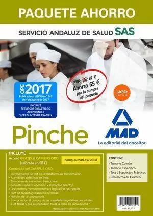 PAQUETE AHORRO PINCHE DEL SERVICIO ANDALUZ DE SALUD. AHORRO DE 65  (INCLUYE TEM