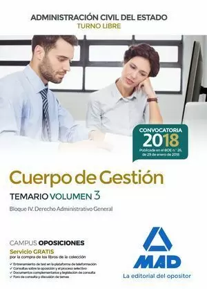 CUERPO DE GESTIÓN DE LA ADMINISTRACIÓN CIVIL DEL ESTADO 2018. TEMARIO 3