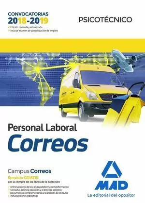 PERSONAL LABORAL DE CORREOS Y TELÉGRAFOS 2018. PSICOTÉCNICO