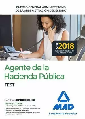 AGENTES DE LA HACIENDA PÚBLICA  2018 MAD. TEST