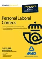 PERSONAL LABORAL CORREOS TEMARIO II MAD 2020