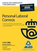 PERSONAL LABORAL CORREOS NUEVOS TEST COMENTADOS Y ARGUMENTADOS 2020 MAD