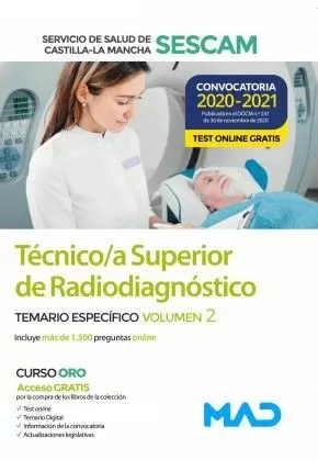 TEMARIO II TÉCNICO SUPERIOR RADIODIAGNÓSTICO SESCAM 2021 MAD