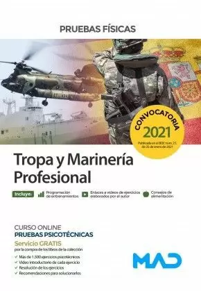 2021 TROPA Y MARINERÍA PROFESIONAL PRUEBAS FÍSICAS MAD