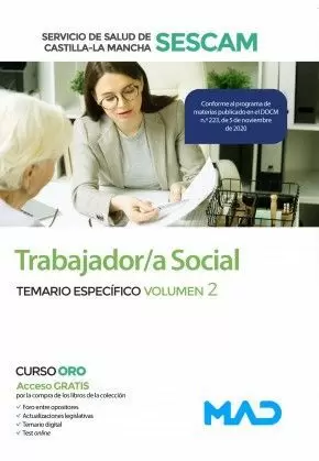 2021 TRABAJADOR SOCIAL SESCAM TEMARIO ESPECÍFICO 2