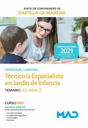 2021 TECNICO ESPECIALISTA JARDIN DE INFANCIA JCCM TEMARIO 2. MAD