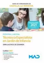 2021 TECNICO ESPECIALISTA JARDIN DE INFANCIA JCCM SIMULACROS DE EXAMEN. MAD