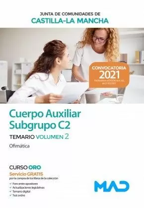 2021 AUXILIAR ADMINISTRATIVO JCCM. TEMARIO 2 (OFIMÁTICA) (SUBGRUPO C2)