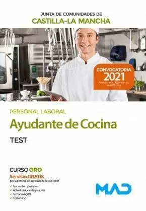 2021 AYUDANTE DE COCINA JCCM TEST MAD