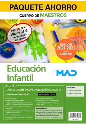 2022 MAD CUERPO DE MAESTROS: EDUCACIÓN INFANTIL. PACK