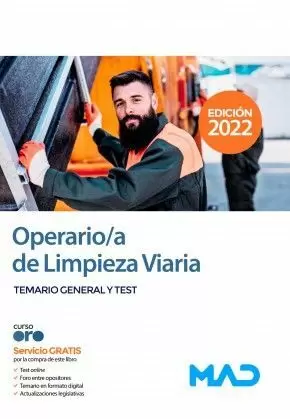 2022 OPERARIO/A DE LIMPIEZA VIARIA. TEMARIO GENERAL Y TEST