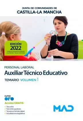 2022 AUXILIAR TECNICO EDUCATIVO. TEMARIO I  CASTILLA LA MANCHA MAD