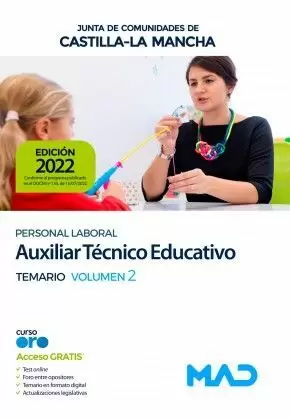 2022 AUXILIAR TÉCNICO EDUCATIVO TEMARIO 2  (PERSONAL LABORAL DE LA JUNTA DE COMUNIDADES DE CASTI