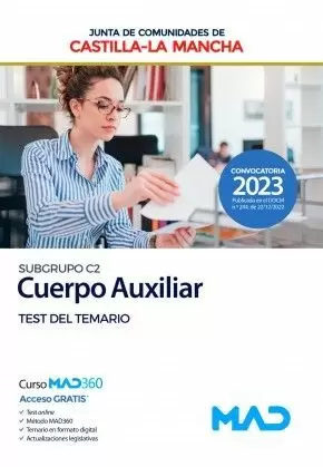 2023 CUERPO AUXILIAR - SUBGRUPO C2 - TEST DEL TEMARIO JCCM