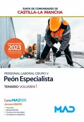 2023 PEÓN ESPECIALISTA JCCM TEMARIO 1. (PERSONAL LABORAL GRUPO V). TEMARIO 1