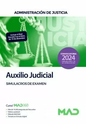 2024 CUERPO DE AUXILIO JUDICIAL. SIMULACROS DE EXAMEN