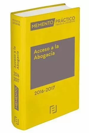 MEMENTO PRÁCTICO ACCESO A LA ABOGACÍA 2016-2017
