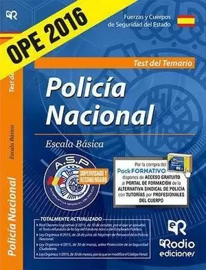 POLICÍA NACIONAL ESCALA BÁSICA TEST DEL TEMARIO 2016 RODIO
