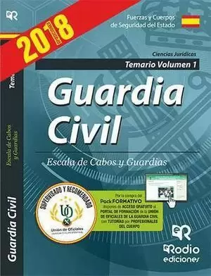 GUARDIA CIVIL TEMARIO I 2017 RODIO CIENCIAS JURIDICAS