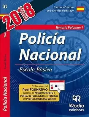 CUERPO NACIONAL DE POLICÍA. ESCALA BÁSICA. TEMARIO VOL. 1. RODIO