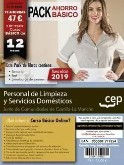 PACK PERSONAL DE LIMPIEZA Y SERVICIOS DOMÉSTICOS CASTILLA-LA MANCHA 2019 CEP