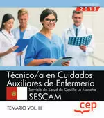 TECNICO CUIDADOS AUXILIARES ENFERMERIA SESCAM TEMARIO III CEP 2019