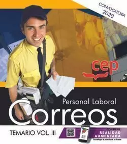 PERSONAL LABORAL 2020. CORREOS. TEMARIO VOL.III CEP