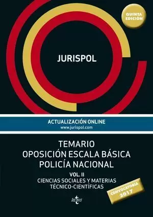 POLICIA NACIONAL ESCALA BASICA 2017. TEMARIO II