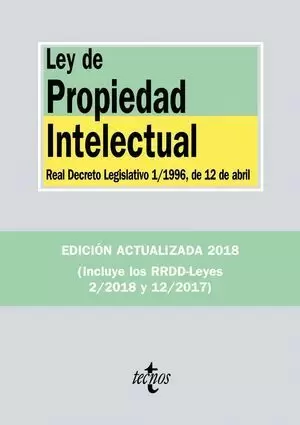 LEY DE PROPIEDAD INTELECTUAL 2018 TECNOS