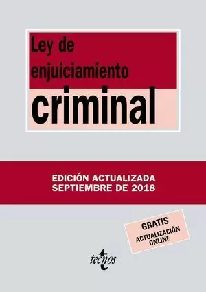 LEY DE ENJUICIAMIENTO CRIMINAL 2018 TECNOS
