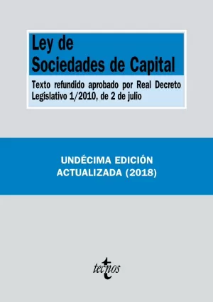 LEY DE SOCIEDADES DE CAPITAL 2018 TECNOS